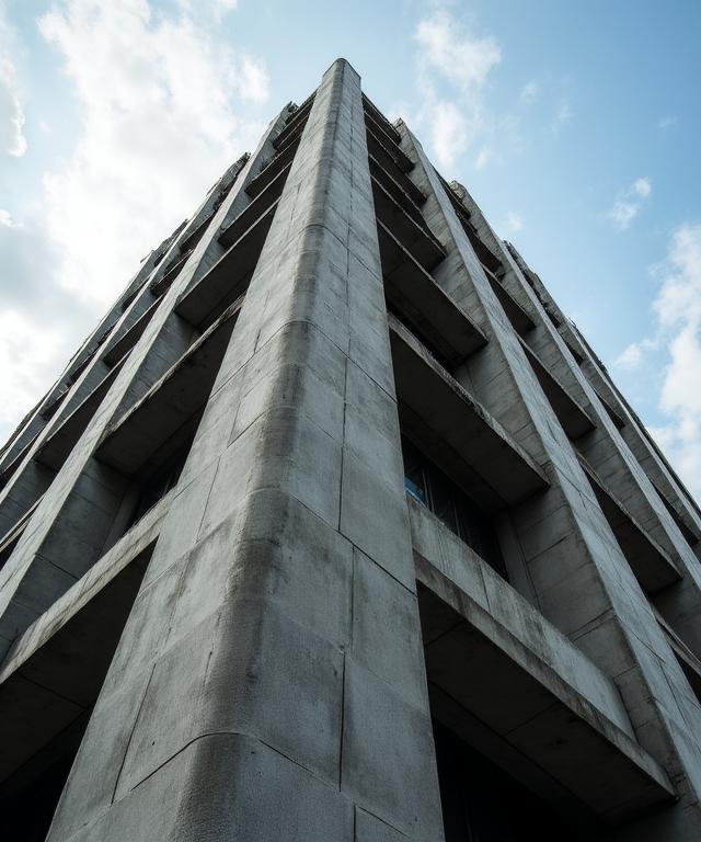 Brutalist New York architecture representing financial stability